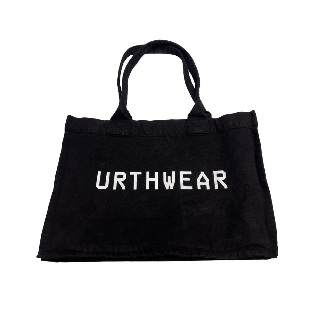 Urthwear America Made Canvas Women's Tote 100% Organic Cotton Black